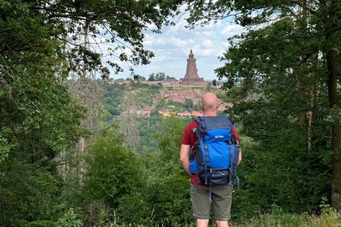 Kyffhäuserweg - Ausblick auf das Kyffhäuser-Denkmal