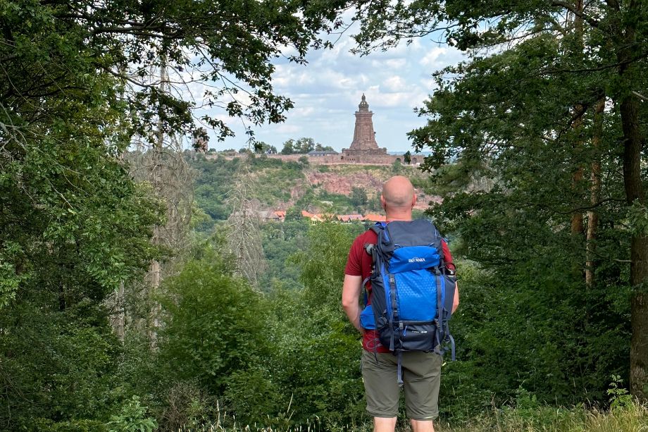 Kyffhäuserweg - Ausblick auf das Kyffhäuser-Denkmal